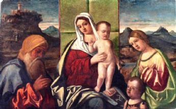 Madonna col bambino, S. Anna e Gioacchino e S. Giovannino 